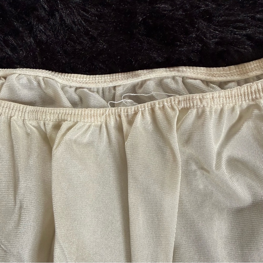 Cottagecore Cream/White Lace Trim Slip Skirt - Picture 2 of 5